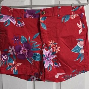 Old Navy Floral Red Women's Shorts